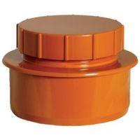 floplast underground drainage access cap dia110mm terracotta