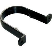 floplast round easy fit gutter clips dia68mm black pack of 10