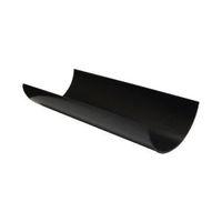 Floplast Half Round Gutter (Dia)112mm (W)112mm (L)3m Black Pack of 6