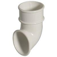 Floplast Miniflo Gutter Downpipe Shoe (Dia)50mm White