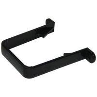 Floplast Square Gutter Downpipe Clip (Dia)65mm Black Pack of 1