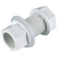 Floplast Overflow Waste Tank Connector (Dia)21.5mm White
