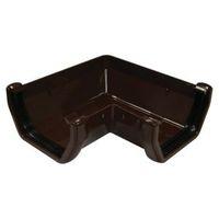 Floplast Square 90 ° Gutter Angle (Dia)114mm Brown