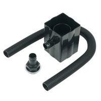 floplast squareround gutter rainwater diverter black