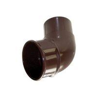 Floplast Round 112.5 ° Gutter Downpipe Offset Bend (Dia)68mm Brown