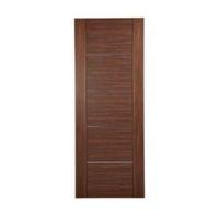 flush 5 panel walnut veneer internal unglazed door h1981mm w686mm