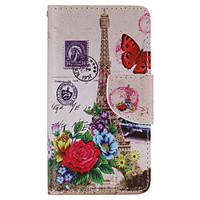 Flower Tower Painted PU Phone Case for Sony Xperia Z5 Compact/Z5