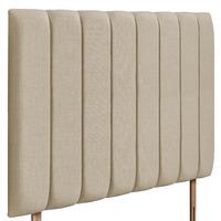 Florence Grand Upholstered Headboard - Small Single - Sand