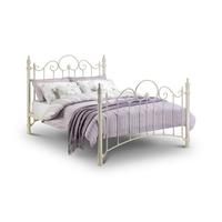 florence stone white metal bed single double or king