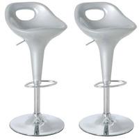 Florida Bar Stools In Silver in A Pair
