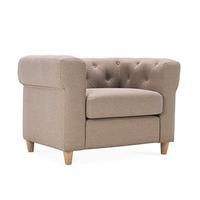 Fleming armchair in biscuit