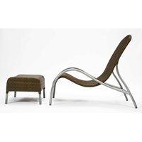 FLOW GARDEN LOUNGER CHAIR with Footstool