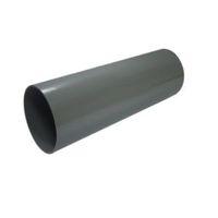 Floplast Ring Seal Soil Single Socket Pipe (Dia)110mm Grey