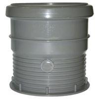 Floplast Ring Seal Soil Universal Pipe Connector (Dia)110mm Grey