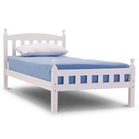 Florence Wooden Bed Frame with Mattress and Bedding Bale Single