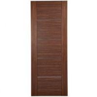 Flush 5 Panel Walnut Veneer Internal Fire Door (H)1981mm (W)762mm