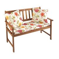 Floral Garden Bench Seat Pad