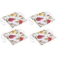 Floral Garden Standard Seat Pads (4 - SAVE £5)