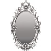 Flowers Oval Wall Mirror