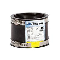 Flexseal PVC To PVC Flexible Drain Adaptor Black