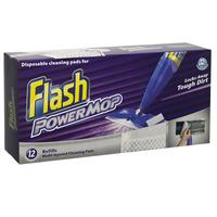 Flash Power Mop Multi-Layered Cleaning Pad Refill s 12pk
