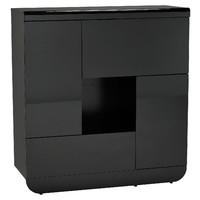 Floyd Storage Cabinet With 2 Doors And 2 Flaps Black