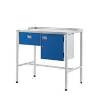 FLAT TOP WORKSTATION WITH SINGLE DRAWER & CUPBOARD 920.1000.600