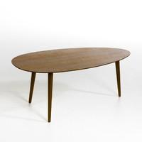 flashback walnut veneer and walnut coffee table l70cm