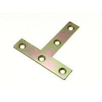 flat t mending repair connector plate 75mm x 75mm x 16mm yzp pack of 2 ...