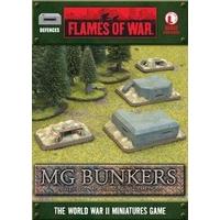 Flames Of War Defences MG Bunkers (Late War, 2 MG Pillboxes & 2 MG Nests)