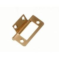 Flush Hinge ( Cabinet Cupboard ) Eb Brass Plated Steel 50MM ( 100 pairs )