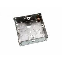 Flush Mount Metal Pattress Electric Back Box Single 1 Gang 25MM ( pack of 20 )