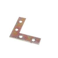 flat corner brace bracket 50mm x 125mm x 18mm 5mm hole yzp pk 100 