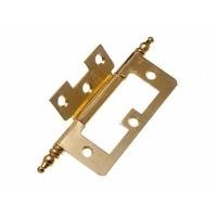 flush hinge cabinet cupboard with finials eb 75mm screws 10 pairs 