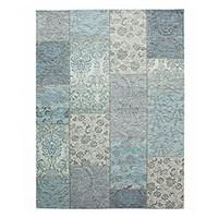 flair rugs manhattan patchwork chenille rug duck egg 120 x 170 cm