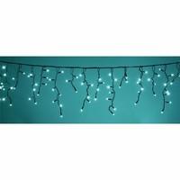 Fluxia Heavy Duty LED Icicle String Lights with Control - Cyan