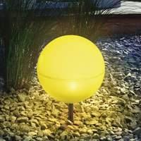 Flexible solar light ball, yellow
