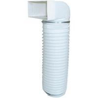 Flat channel ventilation system 125 mm Bend with hose Wallair N15896