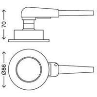 Flush mount light 3-piece set GU10 9 W Briloner 7225-032 FIT Nickel (matt)