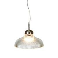 fluted glass pendant light