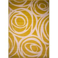 floral rose swirl mustard yellow rug milan 190 cm x 280 cm 4 x 56