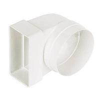 flat channel ducting 5 inch pvc elbow 90 degree connector e58893