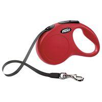 flexi New Classic Tape Lead Small - 5m - Red