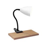 flexi desk lamp clip white