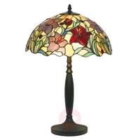 Floral table lamp ATHINA, handmade, 62 cm