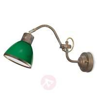 flexible wall light fabia green