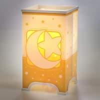 Fluorescent table lamp Stars in orange