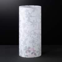 florenz table lamp in white with floral pattern