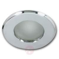 Flat round Ihigh-voltage recessed light IP65