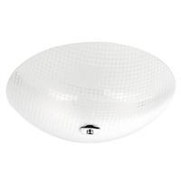 Flush Ceiling Light In Chrome With Glass